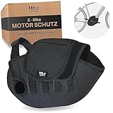 HiLo sports E-Bike Motor Schutzhülle - [Für alle Mittelmotoren] - Passend für Bosch, Shimano, Brose, Yamaha - Fahrrad Transportschutz bei Regen, Spritzwasser & Schmutz -Neopren Fahrradschutz (Neopren)