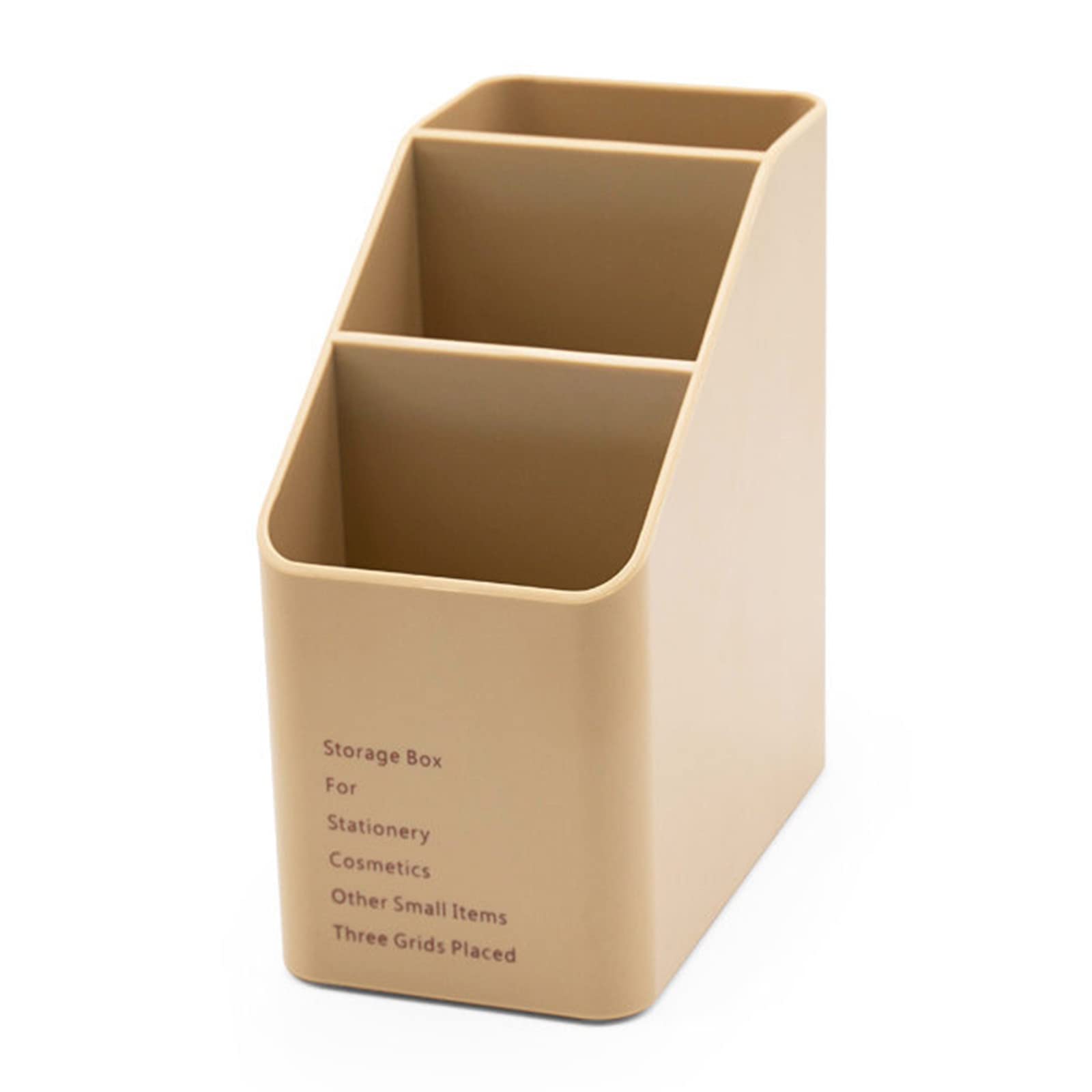 Pencil Holder Desktop Container 3 Compartments Large Capacity for Colored Pencil Crayon Paint Brush Art Studio Organizer for Vanity for Girls