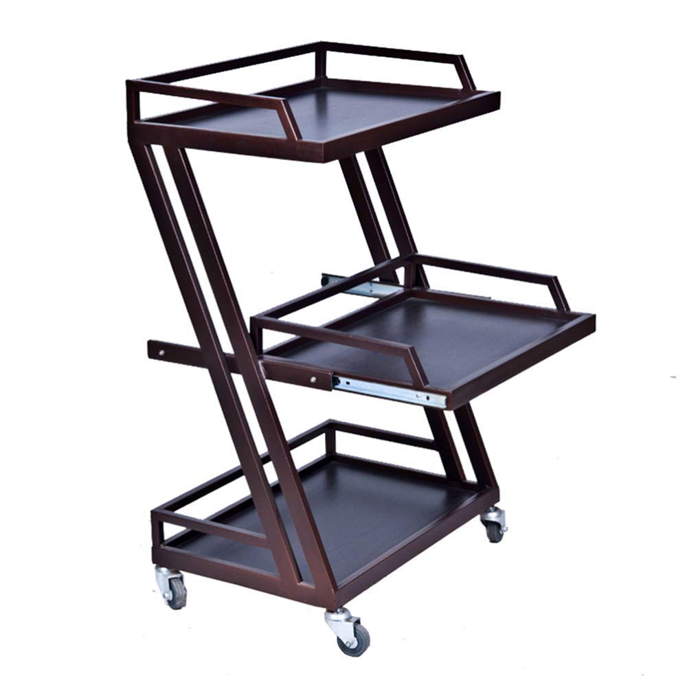 Chariot de rangement sur roulettes JATIBOSH à 3 niveaux pour la maison