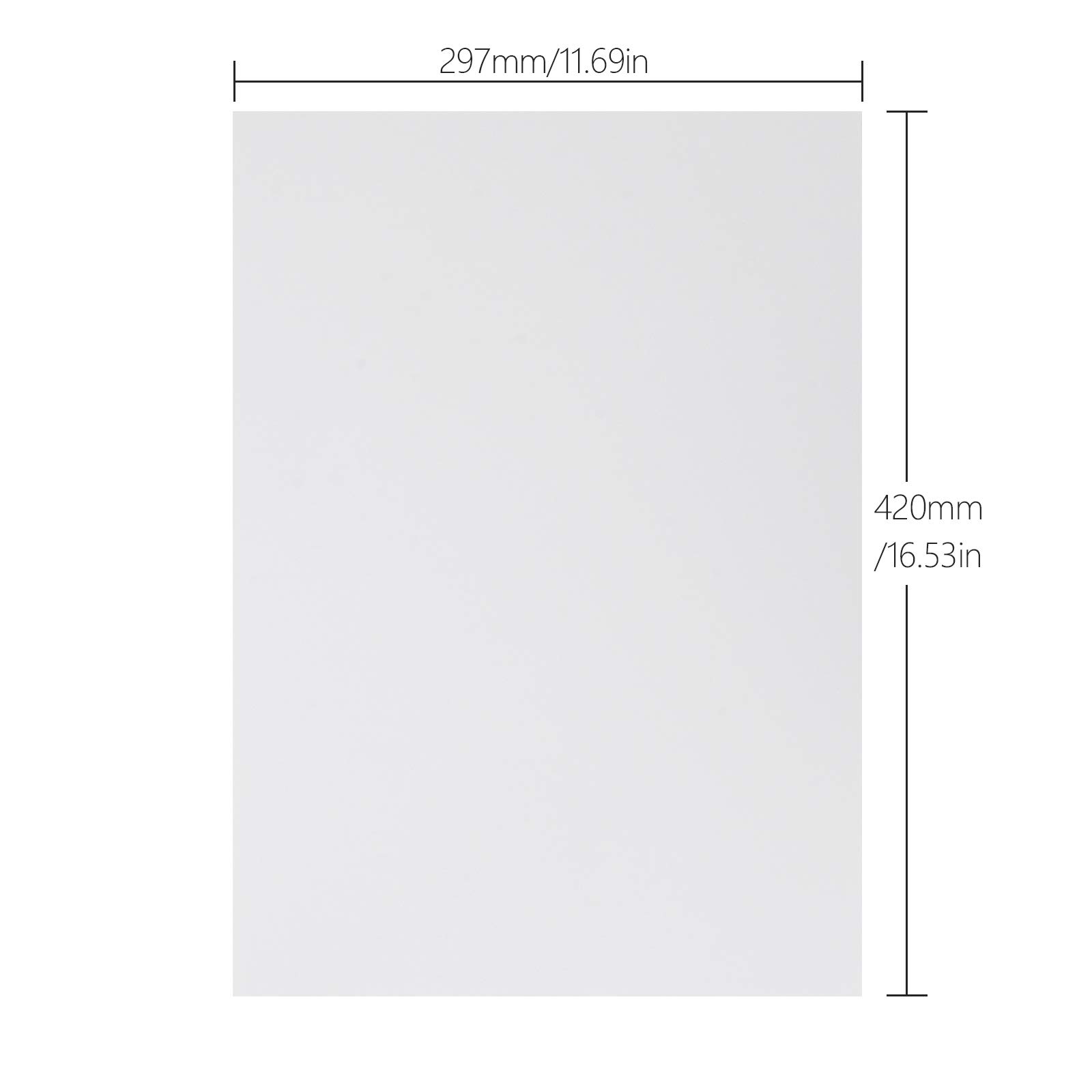 ASelected Lot de 16 Carton Plume A3, Carton Mousse 5 mm Épaisseur, Panneaux d'Affichage Sans Acide de Mousse Polystyrène, Foam Board 297 × 420, pour Publicité, Présentations, Expositions d'Art