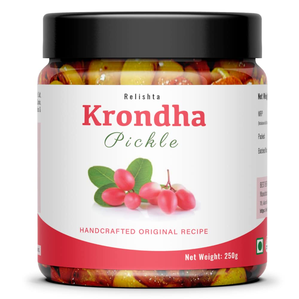 Relishta Karonda Pickle Home Style North Indian Premium Karonda Pickle | Karonda ka Achar | Handcrafted original recipe & Traditional Taste | 250 GM (B09PJGNT7Y) Amazon Price History, Amazon Price Tracker