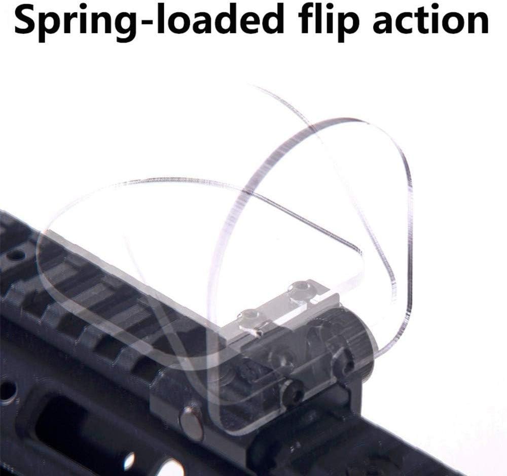 Viiko Airsoft Scope Lens Protector Airsoft Sights Protector Scope Lens Foldable Flip Up Cover Shield 3mm Picatinny Weaver Mount : Sports & Outdoors