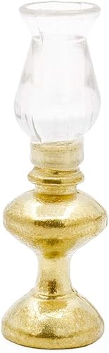 Odoria 112 Lámpara de aceite en miniatura Accesorios de decoración de casa de muñecas vintage