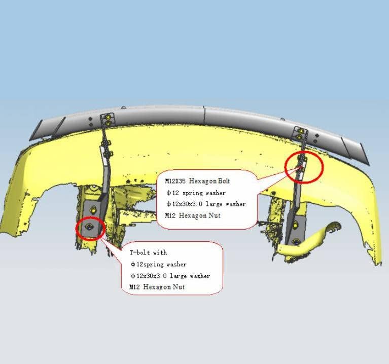Miniatura 8 de Kasei Protector de parachoques trasero de doble capa negro compatible con Nissan Rogue 2021-2023 -KAS-CRDL-NIN401B