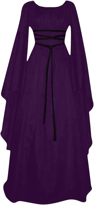 OIOLOYJM Renaissance Costume Women Medieval Sexy Plus Size Witch Vampire Gothic Halloween Costumes Woman 2025 Clothes Dresses