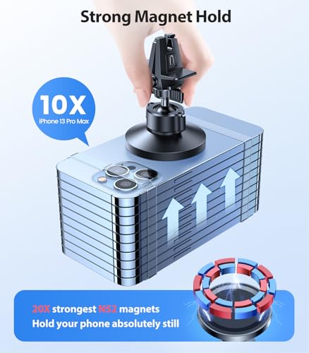 Image of VICSEED for MagSafe Car Mount [Strongest Magnet Power] Car Phone Holder