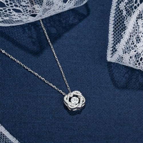 Cousin Gifts for Women, Sterling Silver Infinity Interlocking 2 Hearts Necklace for Cousin, Cousin Birthday Gifts for Cousins Female, Christmas Jewelry2