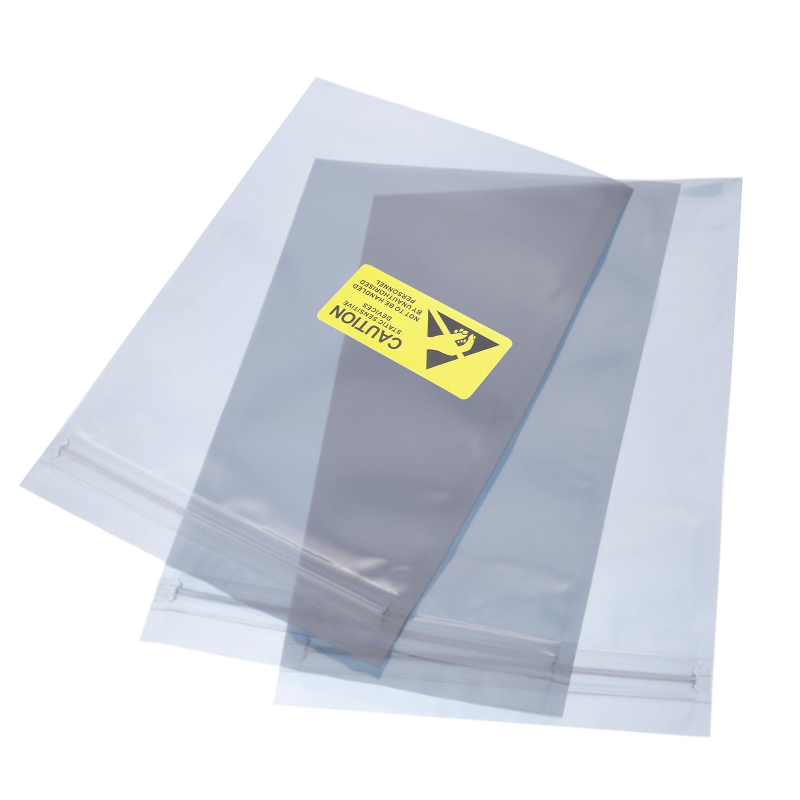 MECCANIXITY Anti Static Bags Shielding Bag 50pcs 4.7x8inch(12x20cm) Resealable with Labels for Hard Drive HDD SSD PCB Board