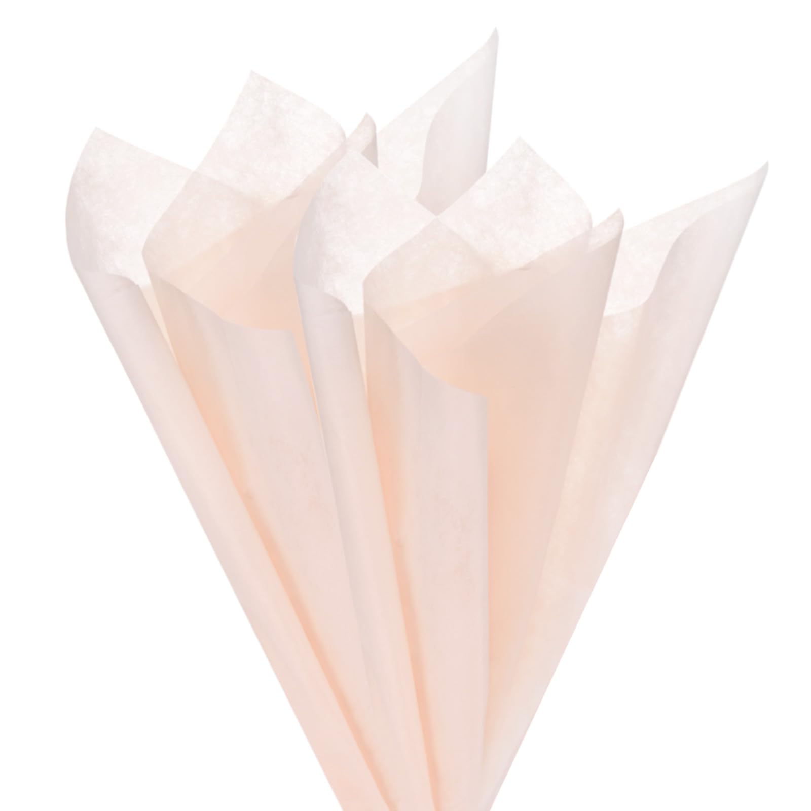 M METERXITY 38-Sheet Korean Cotton Wrapping Flower Paper, 11.8 Inch Waterproof Floral Wrapping Cotton Paper for Bouquets/Gift Packaging [Nude Pink]