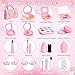 Toddlers Pretend Play Makeup Set for Kids 3-5, Fake Makeup for Girls with Toddler Purse, Make up Kit Toys for 3 4 5 6 7 Year Old Little Girls Birthday Gift