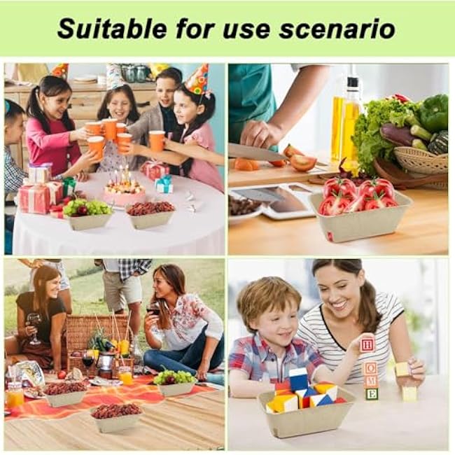 Pulp Fiber Berry Basket - Fresh Produce Vented Baskets | Paper Strawberry Basket | 50pcs Small Pulp Fiber Harvest Fruit Container For Packaging Fruits, Veggies, Blueberry Raspberry