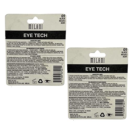 Milani Eye Tech Delineador Líquido Negro 2 unidades miniatura 3