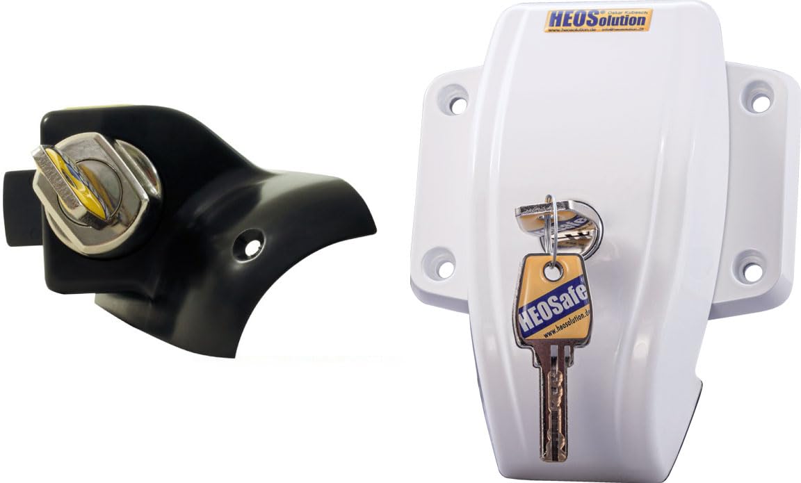 HEOSolution 1760-226 W Safety Pack with Twist Lock, White, Set of 4
