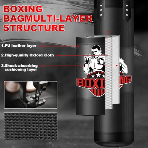 Saco de boxeo adulto 4 pies con accesorios - Oferta especial