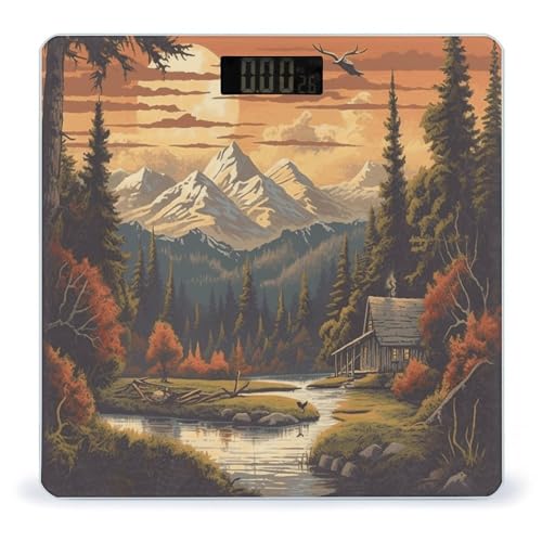 Báscula Digital para Baño con Pantalla LCD y Vidrio Templado miniatura 1