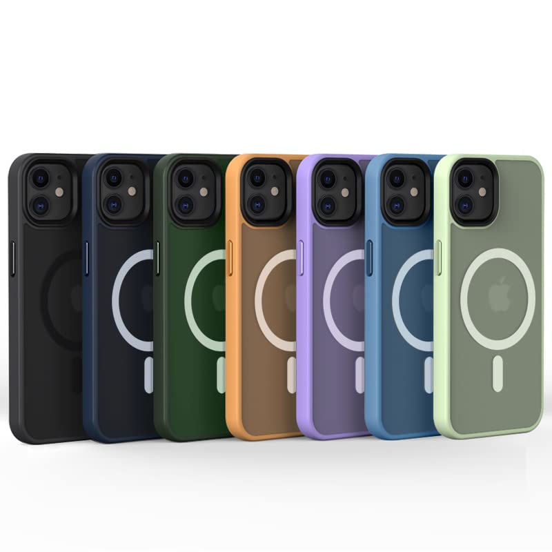 tigratigro Cover Magnetica per iPhone 11 6.1 Pollici, Compatibile con MagSafe, Custodia Traslucida Opaca Posteriore Sottile Antiurto Protettiva Case, Protezione Antiurto di Grado Militare, Bronzo