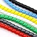 Spiral Cable Wrap, Spiral Cable Wrap Multicolor 8mm-30mm Diameter 2-10m(Black ID 35mm,5 Meters)