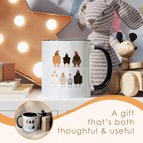 Funny Chicken Coffee Mug cerámica 11 oz miniatura 6