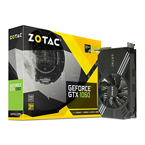 ZOTAC GeForce GTX 1060 Mini 3GB GDDR5 VR Ready Super Compact Gaming Graphics Card (ZT-P10610A-10L) (Renewed)