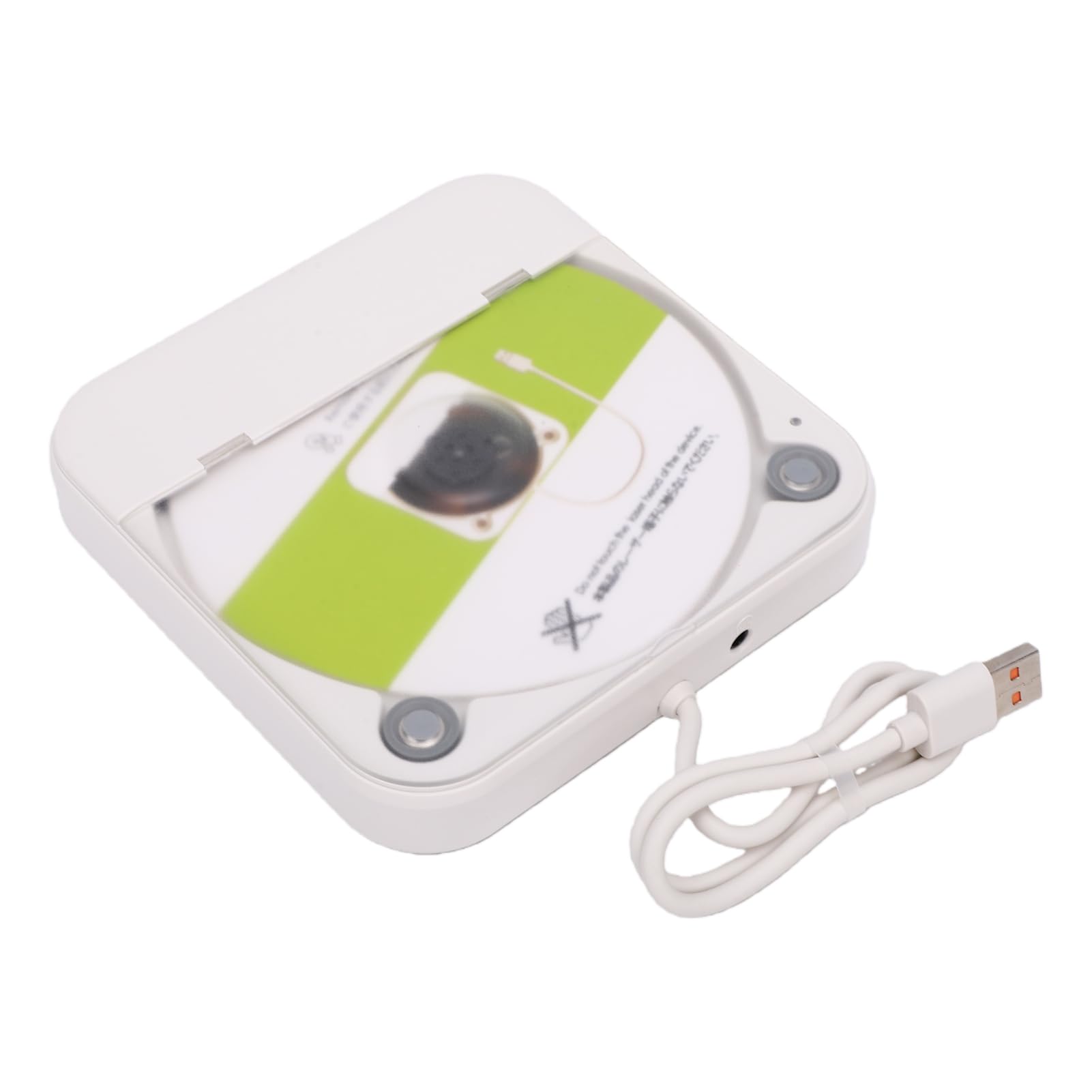 Lettore CD Esterno per Auto, Alimentazione USB, Audio HiFi, Chip Anti-skip, Doppia connettività Ingresso AUX, unità Disco Portatile per PC TV per Auto per Veicoli
