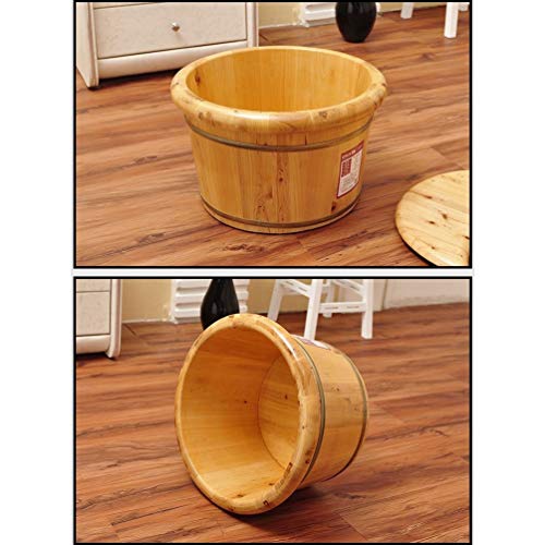Baño de pies de barril de madera para spa miniatura 4