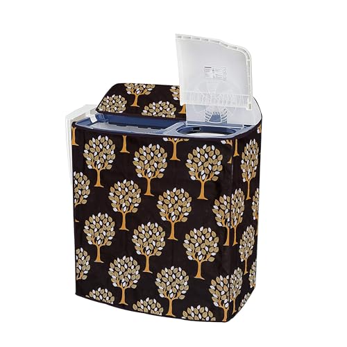 Image of Covernest Semi Automatic Washing Machine Cover, Dustproof, Compatible with 6 Kg -7.5 Kg Washing Machines (WMC-WOODLAND TREE SEMI)