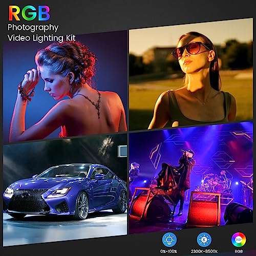 Kit d'éclairage RVB pour diffusion en continu et vidéo TikTok de studio
