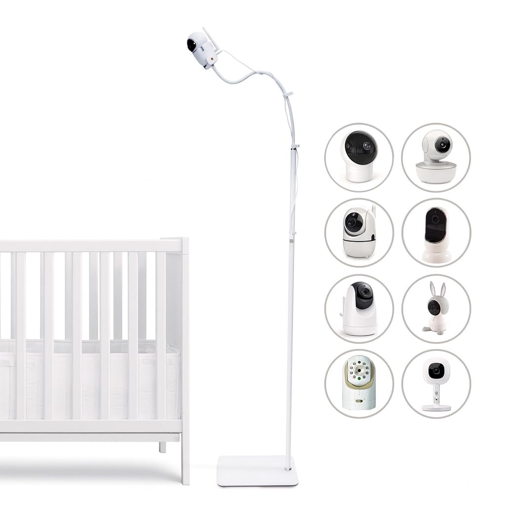 goozie Supporto da pavimento per baby monitor, compatibile con i modelli di fotocamera universale Babysense, Boifun, Hellobaby, GHB, Tapo, Vtech e tutte le fotocamere con vite da 1/4 di supporto per