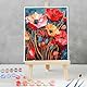KEYIFA Malen Nach Zahlen Erwachsene Bunte Blume, Malen Nach Zahlen Kits mit Pinseln und Acrylfarben, DIY Ölgemälde Set Malen Basteln Leinwand Bild Erwachsene, Home Deko 30x40CM