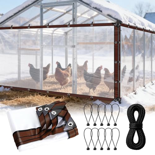 Outdoor Chicken Coop Cover for Winter