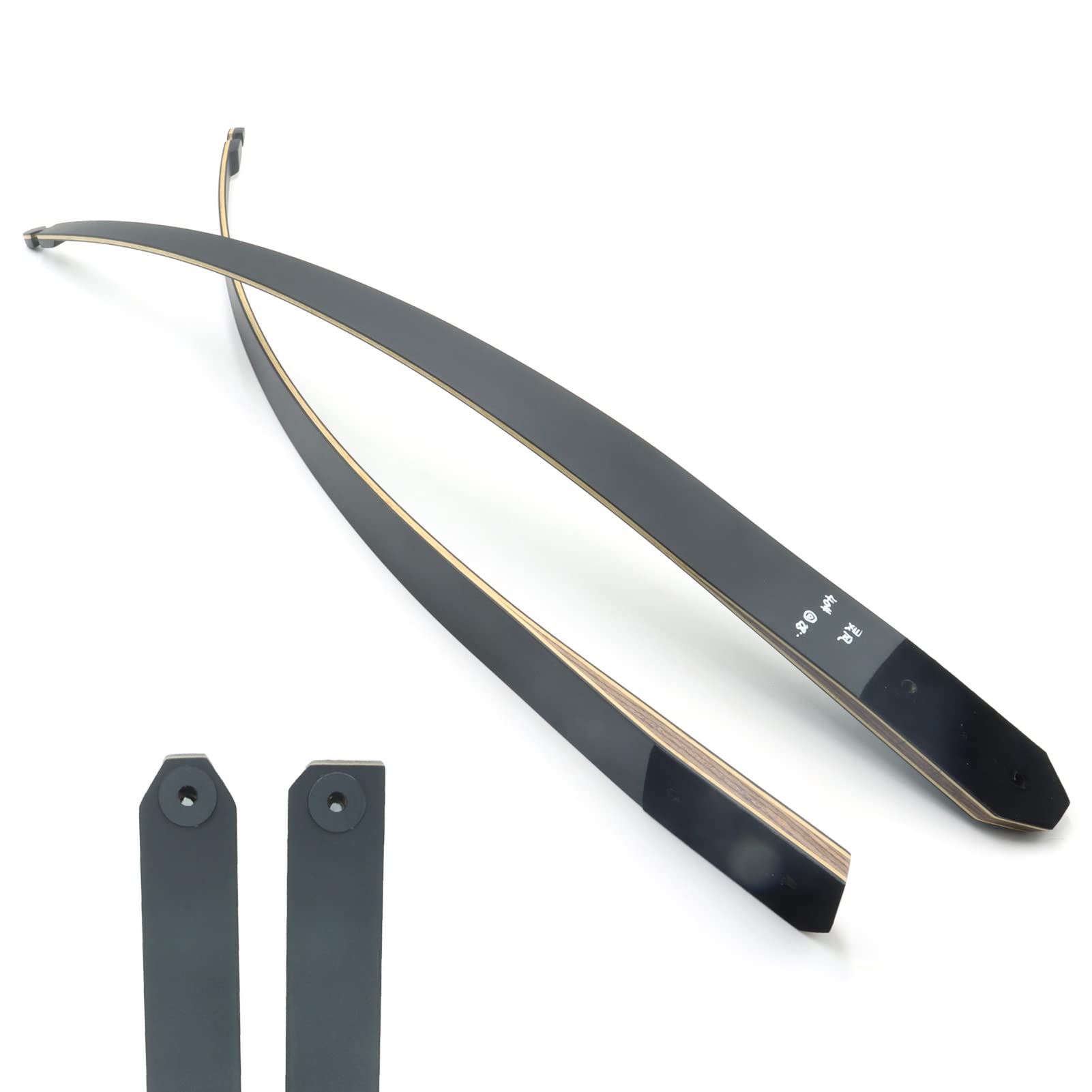 Black Hunter Wurfarme Langbogen Gliedmaßen Wurfarme 25-60lbs (60lbs)