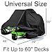 Amberr Outdoor Zero-Turn Mower Cover,Zero Turn Universal Fit Lawn Mower Covers and Accessories,Waterproof UV Protection Cover Universal Fits Up to 60”Mower Decks