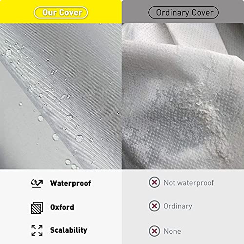 Xportion Boat Cover, 20'-22' Universal Boat Cover, Heavy Duty 600D Marine Grade Polyester Waterproof Boat Cover, Fits V-Hull, Runabout Boat Cover, Tri-Hull #TOP5