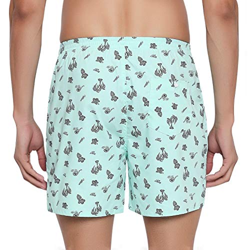 Image of Longies Cotton Regular Printed Men Inner wear (Pack of 3) (LGBOXPO3V005 White,Yellow,Blue M)