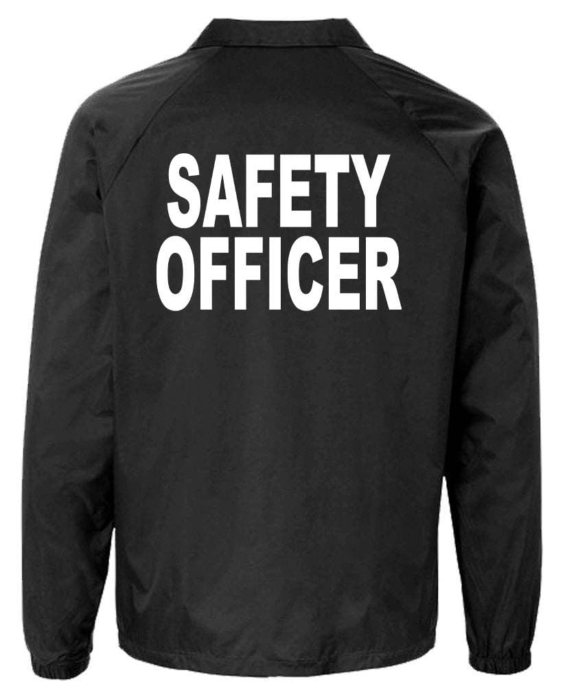 Cold Harbor Service and First Responders Safety Officer Coaches Jackets Event Staff Men’s and Women’s Outerwear Windbreaker (US, Alpha, 3X-Large, Regular, Regular, Black)