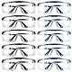 10 Stück Schutzbrille Arbeitsschutzbrille für Kinder Herren Damen, Laborbrille Staubschutzbrille im Set, Schutzbrille für Brillenträger Transparent für Baustelle Labor Schule Werkstatt Safety Glasses