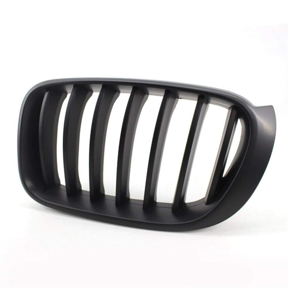 Wymiana przedniego grilla samochodu Matowy czarny, dla BMW, F25 F26 X3 X4 2014-2017 Car Styling