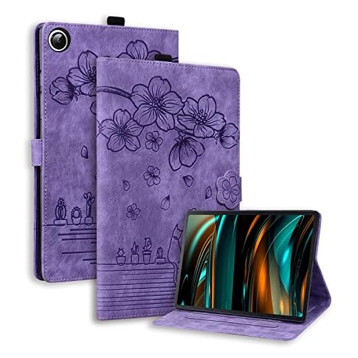 YBFJCE Capa para Samsung Galaxy Tab A8 de 10,5 polegadas 2021/2022, capa de couro PU com visualização em vários ângulos com suporte para lápis, capa protetora à prova de choque para