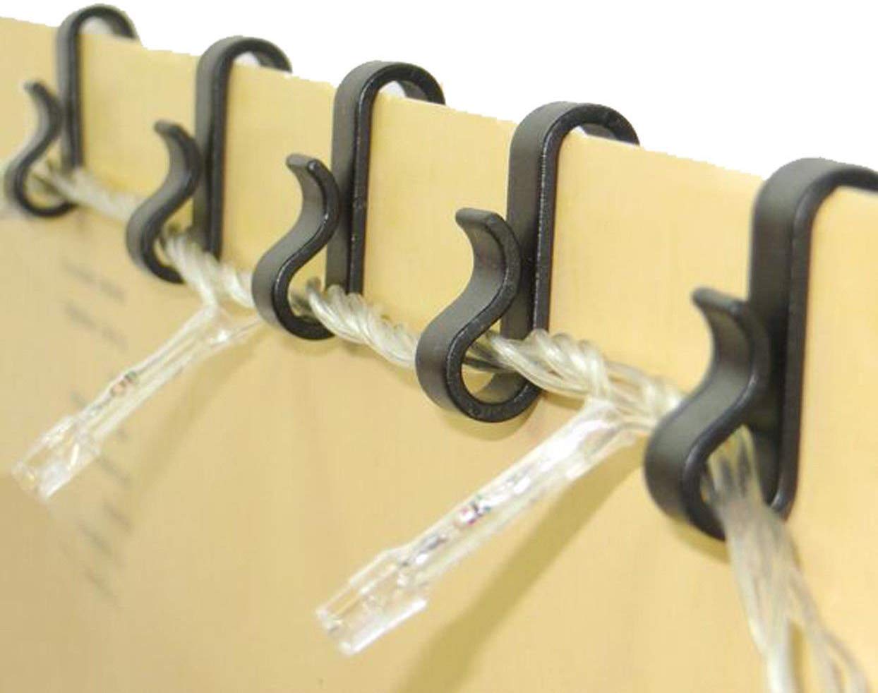 ?30 pack?Lighting Outlet Gutter Hang Hooks - Gutter Hooks S Clip for Christmas Light Clip, Holiday Lighting,Party Led Icicle Fairy Lights Party Light Hanger - No need to hammers, nails or sticky pads.