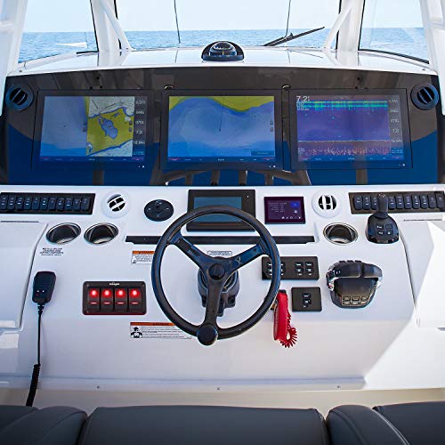 Nilight 4 Gang Rocker Switch Panel 5Pin On Off Toggle Switch Aluminum Holder 12V 24V Dash Pre-Wired Red Backlit Switches For Automotive Cars Marine Boats Rvs Truck, 2 Years Warranty #TOP7