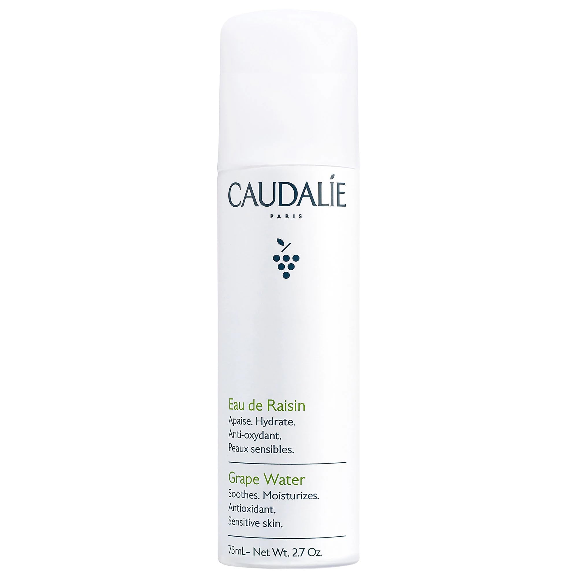 Caudalie Grape Water Moisturizing Face Mist - Soothing Organic Facial Spray to Instantly Hydrate and Strengthen the Skin Barrier, Safe for Sensitive Skin
