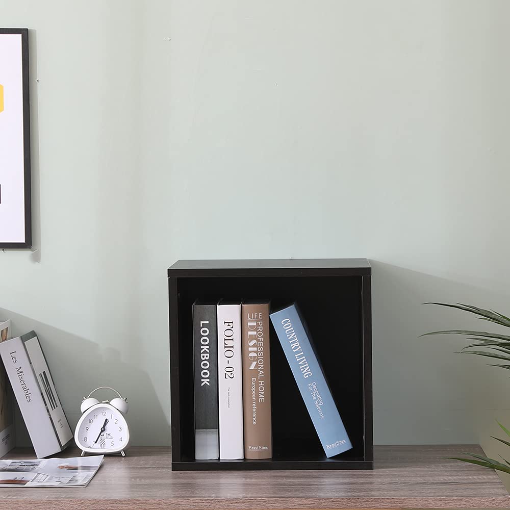 Cubo arredo portaoggetti Libreria Scaffale Wenge 35x30x35 Legno MDF mensola scaffale Design Ufficio Ingresso Soggiorno Cubi arredo cubo legno cubi legno cubo portaoggetti