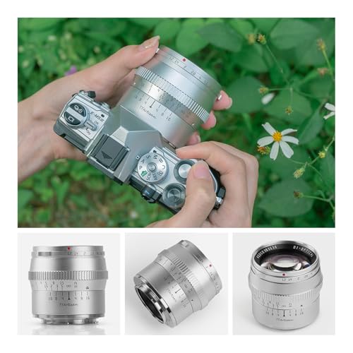 Image of TTARTISAN 50mm F1.2 APS-C Manual Focus Lens Large Aperture for T Series TL TL2 CL FP (L Mount, Silver)