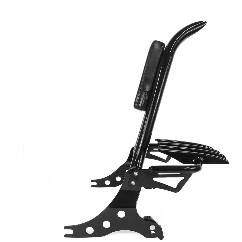 Dossier passager détachable sissy bar moto Softail Fatboy - 8