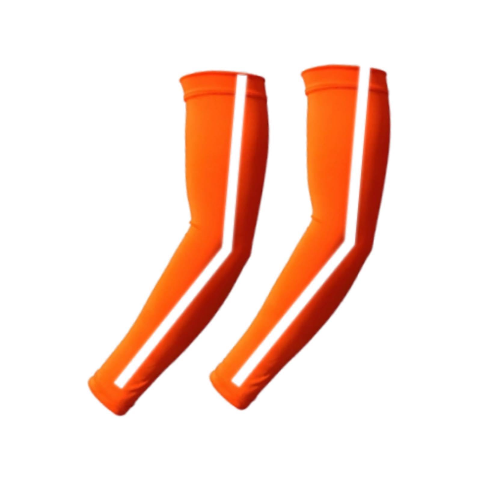 CALANDIS™ Cooling Arm Sleeves Reflective Tattoo Cover Up Sleeve for Golf Night Running Orange | Protective Gear | Clothing, Shoes & Accessories | Basketball | Team Sports-image-18