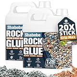 Shabebe Rock Glue for Landscaping - 2 Gallon Mulch...