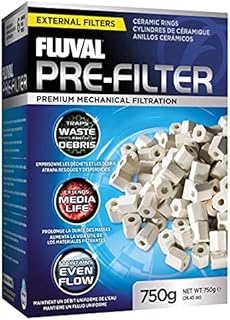 Fluval Pre-Filter Media, Mechanical Filter Media for Aquariums, Ceramic Rings, 26.45 oz., A1470