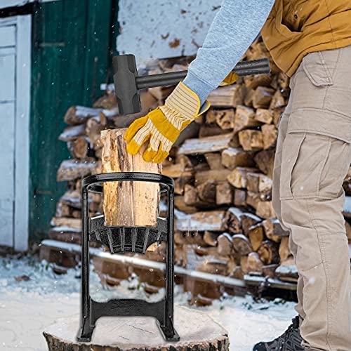 Haol Brennholzspalter Manueller Brennholzspalterkeil Hochfester Stahl Holzspalter Sicherer Holzspalterkeil Keine… – Bild 2