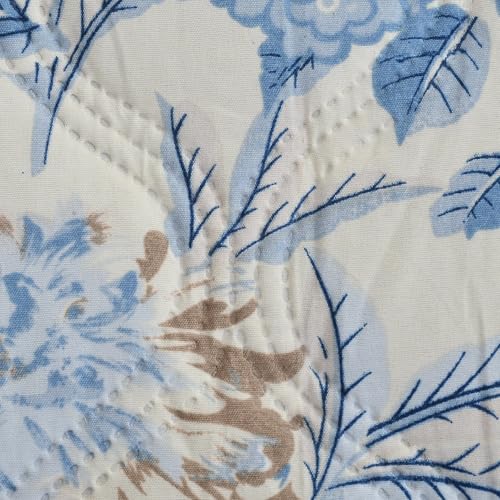 Image of IVAZA Luxury Ultrasonic Punch AC Comforter Blanket - Quilted Microfiber Floral Pattern, Lightweight Breathable All‑Season Blanket for Bedroom, Travel (Singled Bed,228x152 CM) Firozi