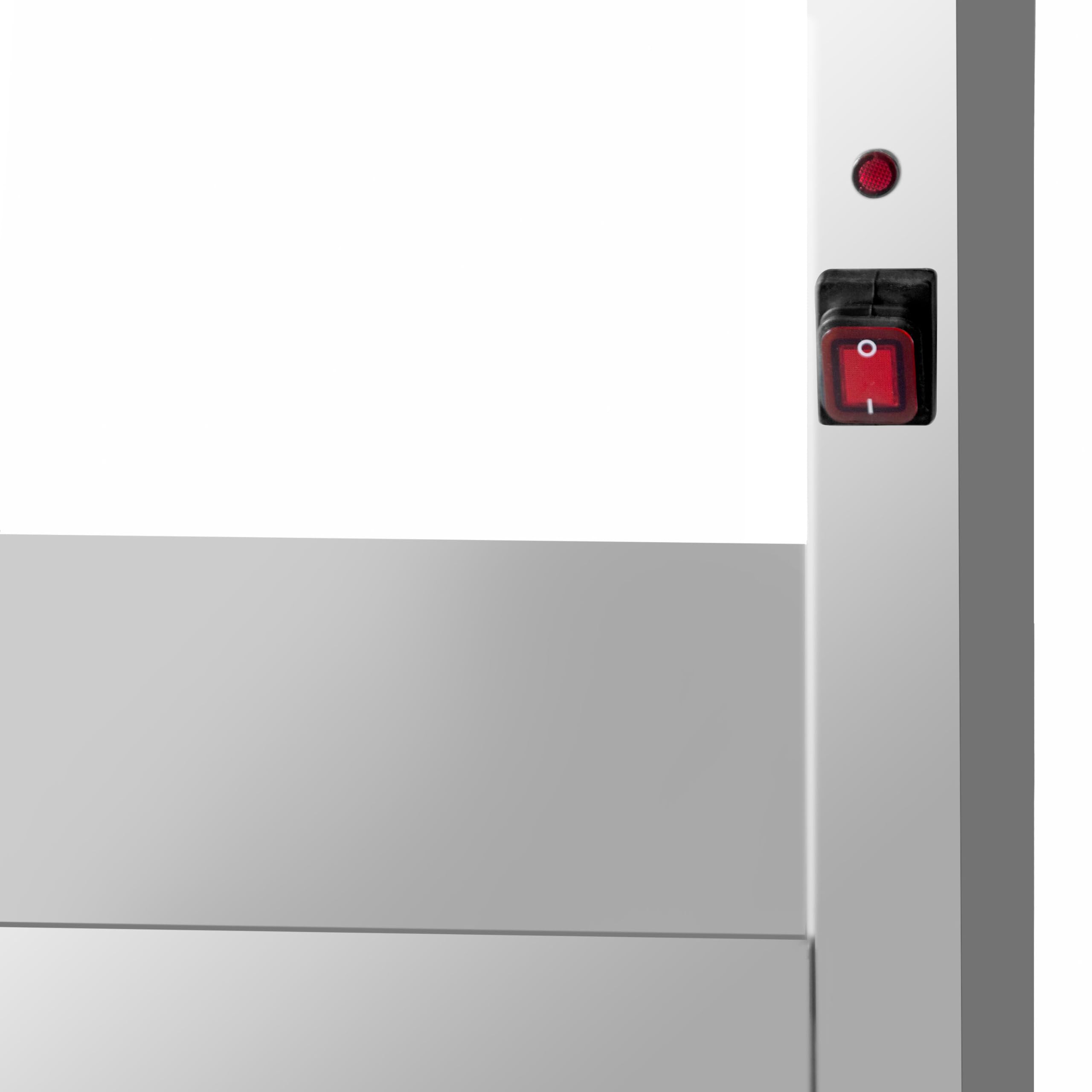 GGM Gastro Infrarot-Wärmebrücke 1200x300mm 2 Etagen | robuste Chrom-Nickel-Stahl-Konstruktion, zeitsparende Reinigung, ideal für die Speisenausgabe, konstante Wärme